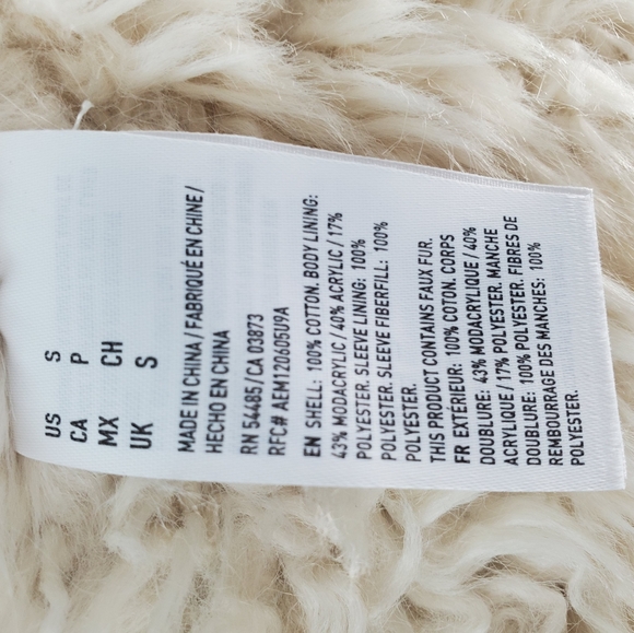 AMERICAN EAGLE faux fur lined Jean jacket - Picture 7 of 11